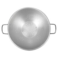Stalgast rundes Edelstahl Sieb 47cm - Griffe - Abtropfsieb für Küche  - matt