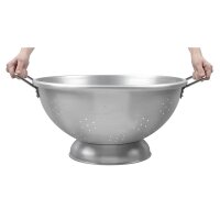 Stalgast rundes Edelstahl Sieb 47cm - Griffe - Abtropfsieb für Küche  - matt