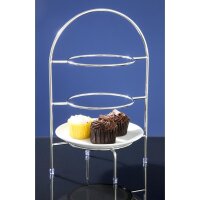 Olympia Afternoon Etagere – 3-stufiger Tellerständer für Kuchen & Sandwiches bis 27 cm