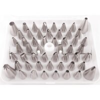 Vogue Tortendekoration Spritztüllen Set 52 verschiedene Tuben