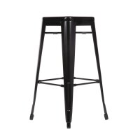 Bolero  Bistrobarhocker aus Stahl schwarz (4 Stück)