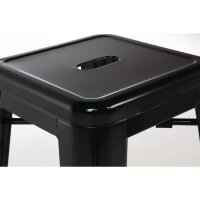 Bolero  Bistrobarhocker aus Stahl schwarz (4 Stück)