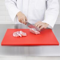 Hygiplas Ldpe Extra Dickes Schneidebrett Rot 45X30X2Cm