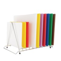 Hygiplas Edelstahl Ständer Für 10 Schneidebretter