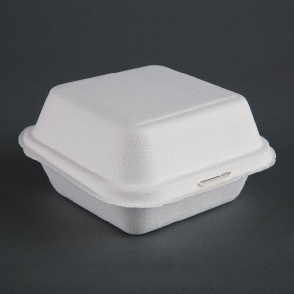 Fiesta Compostable Kompostierbare Zuckerrohr Burgerboxen 15,3Cm