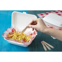 Fiesta Compostable Kompostierbare Zuckerrohr Klappdeckelbehälter 18,2Cm
