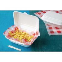 Fiesta Compostable Kompostierbare Zuckerrohr Klappdeckelbehälter 18,2Cm