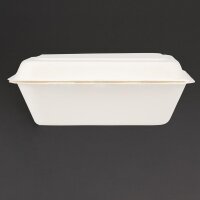 Fiesta Compostable Kompostierbare Zuckerrohr Klappdeckelbehälter 18,2Cm