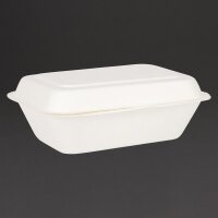 Fiesta Compostable Kompostierbare Zuckerrohr Klappdeckelbehälter 18,2Cm