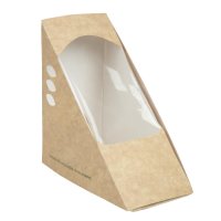 Vegware Kompostierbare Pappboxen für Sandwichecken