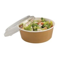 Colpac Recycelbare Einweg Salat Schalen Mit Deckel Groß 1300Ml ( 150Er Pack) (150 Stück)