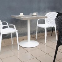 Bolero Tischfuß rund aus Gusseisen in weiß Ø580mm