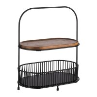 APS Buffet-Etagere 2-stöckig – Metallgestell...