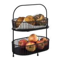 APS Buffet-Etagere 2-stöckig – Metallgestell...
