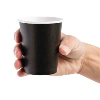 Fiesta Recyclable Coffee To Go Becher 230ml schwarz x1000 (1000 Stück)