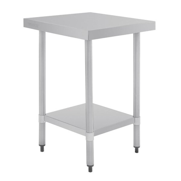 Vogue Arbeitstisch 900x600x700mm mit Grundboden aus Edelstahl