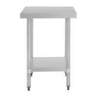 Vogue Arbeitstisch 900x600x700mm mit Grundboden aus Edelstahl