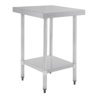 Vogue Arbeitstisch 900x600x700mm mit Grundboden aus Edelstahl