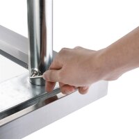 Vogue Arbeitstisch 900x600x700mm mit Grundboden aus Edelstahl