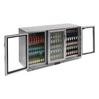 Polar Serie G Edelstahl Barkühlschrank Mit 3 Klapptüren 330L