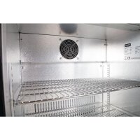 Bar Cooler mit 128 Liter - LED-Innenbeleuchtung, abschließbar, schwarz