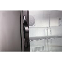 Bar Cooler mit 128 Liter - LED-Innenbeleuchtung, abschließbar, schwarz