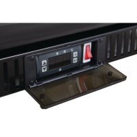 Bar Cooler mit 128 Liter - LED-Innenbeleuchtung, abschließbar, schwarz