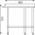 Vogue Arbeitsecktisch Aufkantung, Regalboden 900x700x960mm