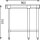 Vogue Arbeitsecktisch Aufkantung, Regalboden 900x700x960mm
