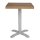 Bolero Tischplatte quadratisch in Eiche rustikal und 600x600x48mm