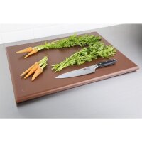 Hygiplas Extra Großes Schneidebrett Mit Hoher Dichte Braun,2,5(H) X 45(B)Cm