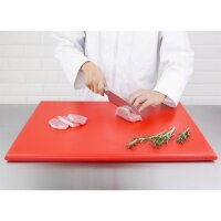 Hygiplas Extra Großes Schneidebrett Mit Hoher Dichte Rot,2,5(H) X 45(B)Cm