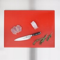Hygiplas Extra Großes Schneidebrett Mit Hoher Dichte Rot,2,5(H) X 45(B)Cm