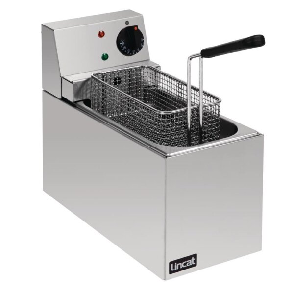Kompakte Lincat Fritteuse 2,5 Liter - Tischgerät mit Thermostat, 230V
