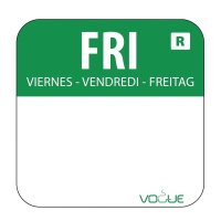 Vogue Lebensmitteletiketten Freitag grün (1000...