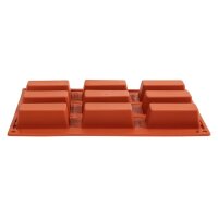 Pavoni Formaflex Backform Silikon 9 Rechteckige Küchlein