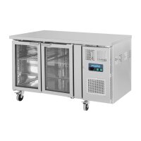 Polar U-Serie 2-Türiger Thekenkühlschrank Mit Glastüren