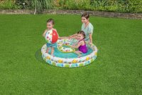 3in1 aufblasbarer Pool für Kinder 122x20cm Tropical...