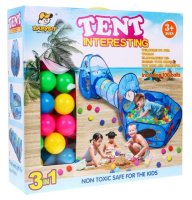 3in1-Spielplatz für Kinder 3+ Zelt mit Tunnel +...