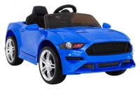 Batteriebetriebener GT-Sportwagen für Kinder in Blau + Fernbedienung + Freistart + Kofferraum + MP3-LED