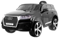 Audi Q7 Batterielift für Kinder Schwarz + Fernbedienung + Freistart + EVA + Öko-Leder + MP3-LED