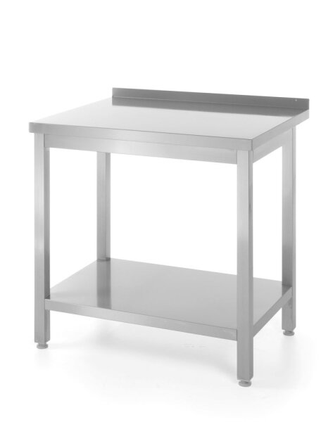 Hendi Arbeitstisch Kitchen Line mit Aufkantung und Grundboden  800x600x850mm