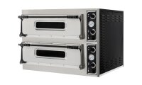 Hendi Pizzaofen Basic Xxl 66 mit 2 Kammern 18000W bis...