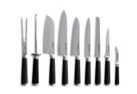 Messerset, 9-teilig, HENDI, Schwarz, 445x260x(H)65mm