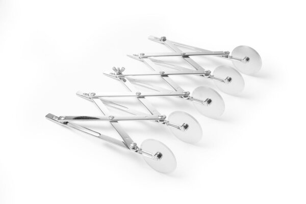 Hendi Teigschneider mit 5 Räder aus Edelstahl