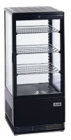 Gastro Tischkühlvitrine mit 78 Liter, schwarz