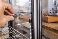 Gastro Tischkühlvitrine mit 78 Liter, schwarz