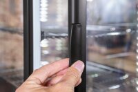 Gastro Tischkühlvitrine mit 78 Liter, schwarz