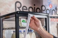 Gastro Tischkühlvitrine mit 78 Liter, schwarz