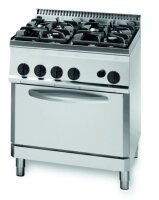 Gastro Gasherd Mit 4 Brenner Und Backofen